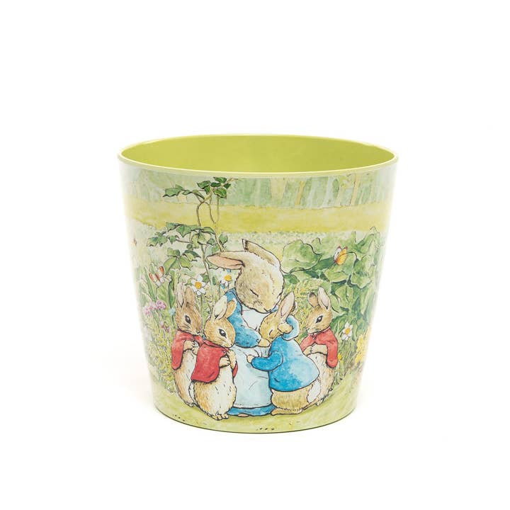 Eco-Pot Bamboo - Beatrix Potter - Peter Rabbit, Mrs Tiddy-Winkle & Jemima Puddleduck SET OF 3 for wholesale by Jardinopia UK