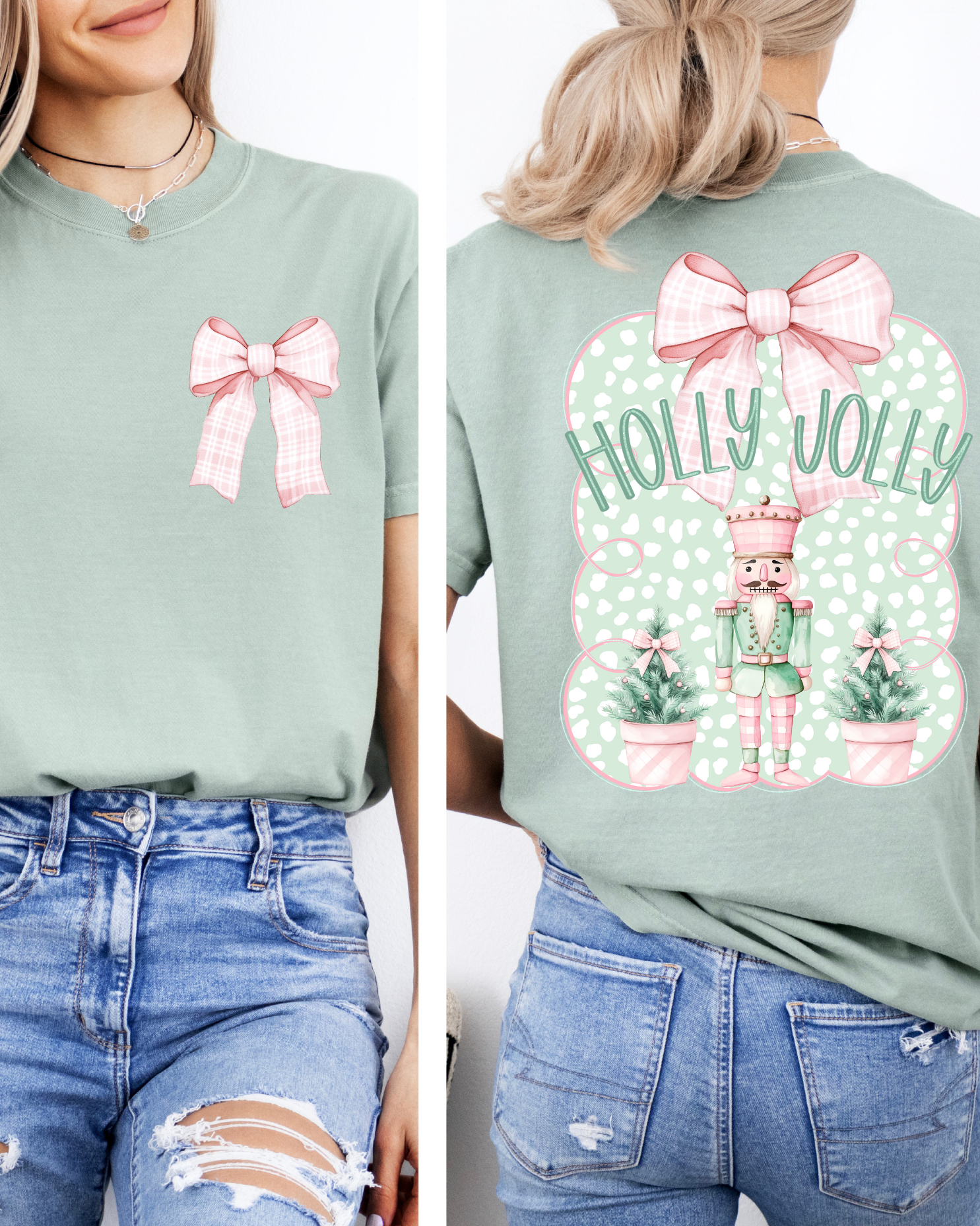 Southern Backroad Tees LLC - Wholesale T-Shirt (Graphic) - Women's - Holly Jolly Christmas Nutcracker0