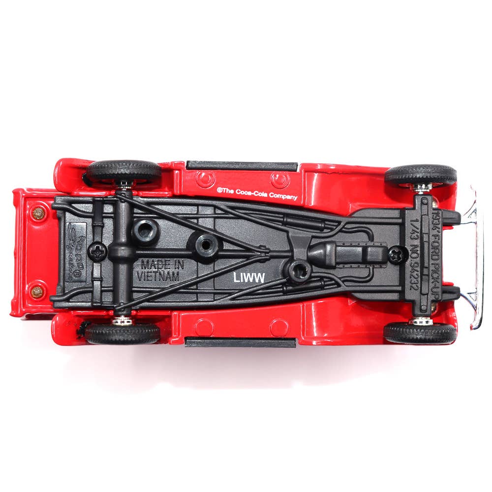 Motor City Classics, Inc. – Engroshandel Bordpynt – 1:43 skala Coca-Cola 1934 Ford Pickup Diecast Model11