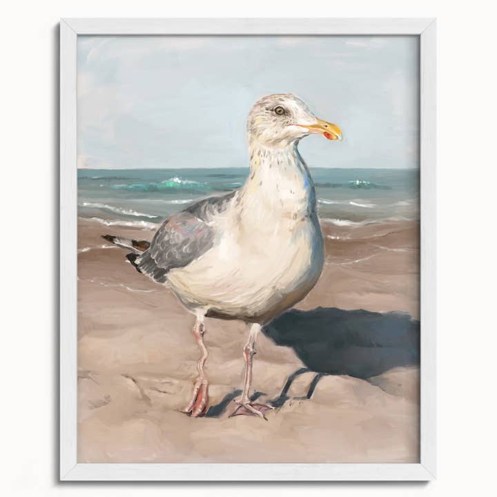 The Ugly Cat Studio - Wholesale Art Print - Seagull with Wobbly Leg Fine Art Print17