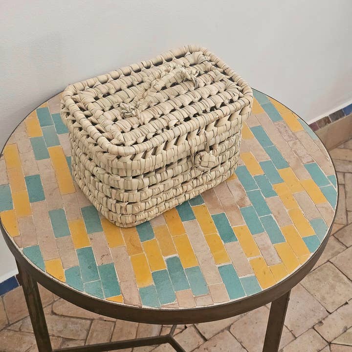 libitiishop - Wholesale Storage Bin - Small Wicker storage trunk - Moroccan Handmade Basket 6