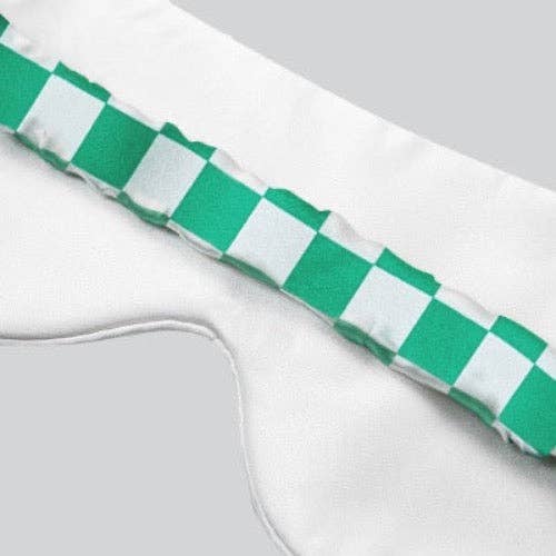 LanLivia - Wholesale Sleep/Eye Mask - 100% Silk Sleep Mask-Strips n Checkboard Patterns-Oversize14