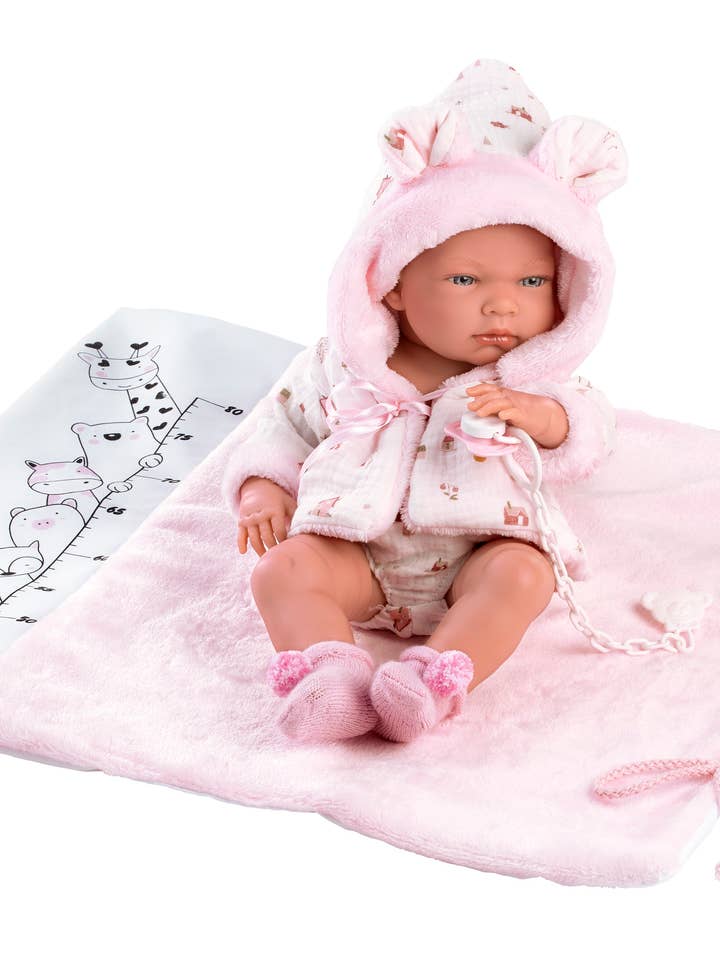 15.7" Anatomically-Correct Newborn Bonnie with Bath Changer for wholesale by Llorens