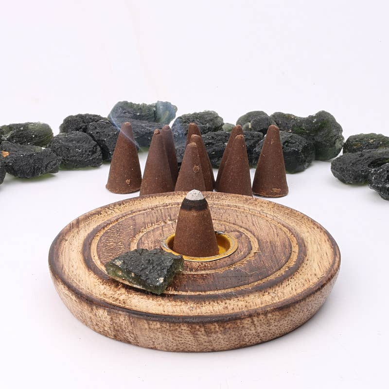 Saltroot Apothecary - Venta al por mayor Incienso - Incienso de moldavita (conos y varillas)1