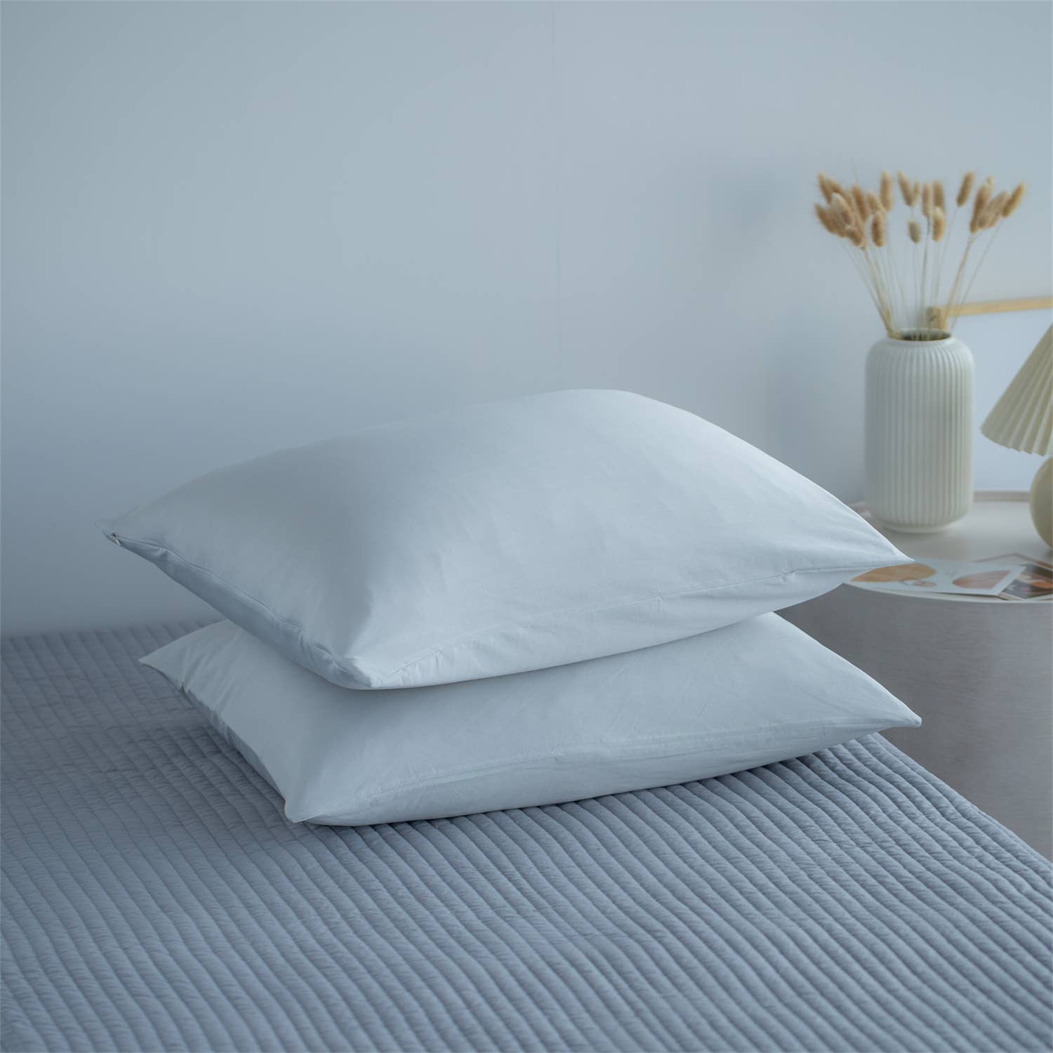 Kasentex - Wholesale Bedding Pillowcase/Sham - Soft Pillowcases - Set of 2 - Zipper Cool Touch2