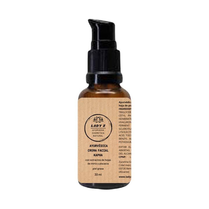 Ayurvedic facial cream with hyaluronic acid 3 units. for wholesale by Lady Z Cosmetica