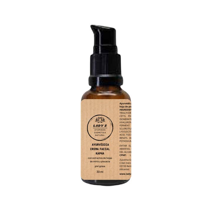 Lady Z Cosmetica - Venta al por mayor Crema hidratante facial - Ayurvédica crema (sérum cremoso hidratante) facial muy ligera Kapha con ácido