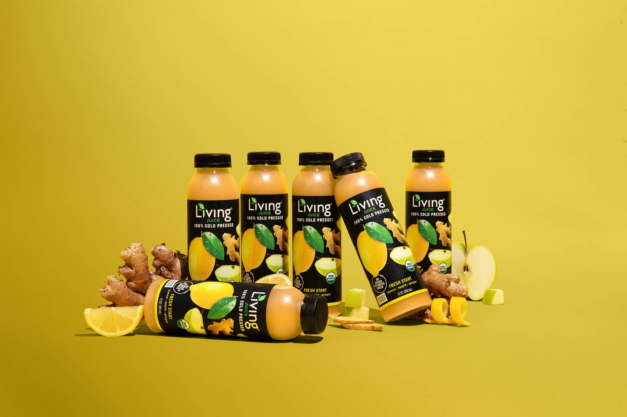 Living Juice - Wholesale Wellness Juice/Tonic - Living Juice Fresh Start - Organic 12oz Pressed Juice2