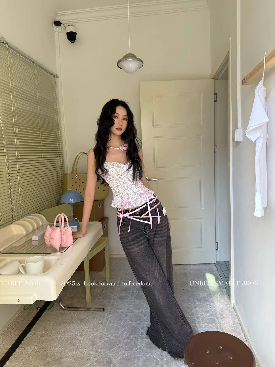 Chilli Girl Collection - Wholesale Corset - Women's - Camisole style lace corset top in white5