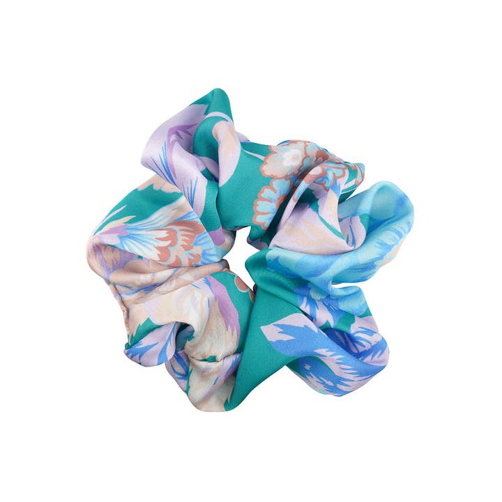 limlim – Engroshandel Scrunchie – Kvinder – PASTEL SATIN FLORAL SCRUNCHIES