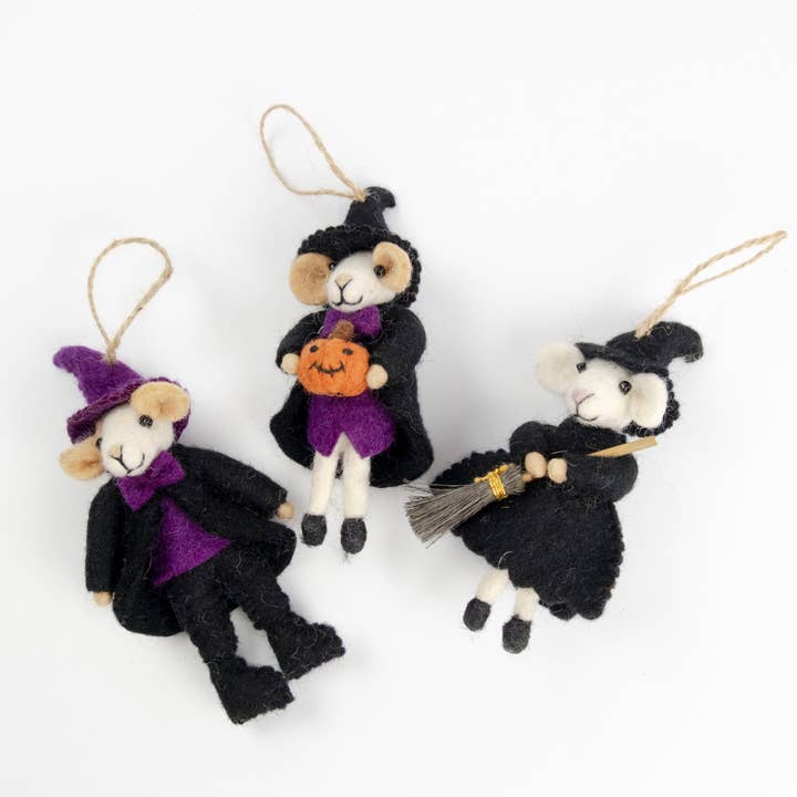 The Winding Road - Wholesale Ornament - Ornament - Halloween Decor - Felt Halloween Mice - NEW!2