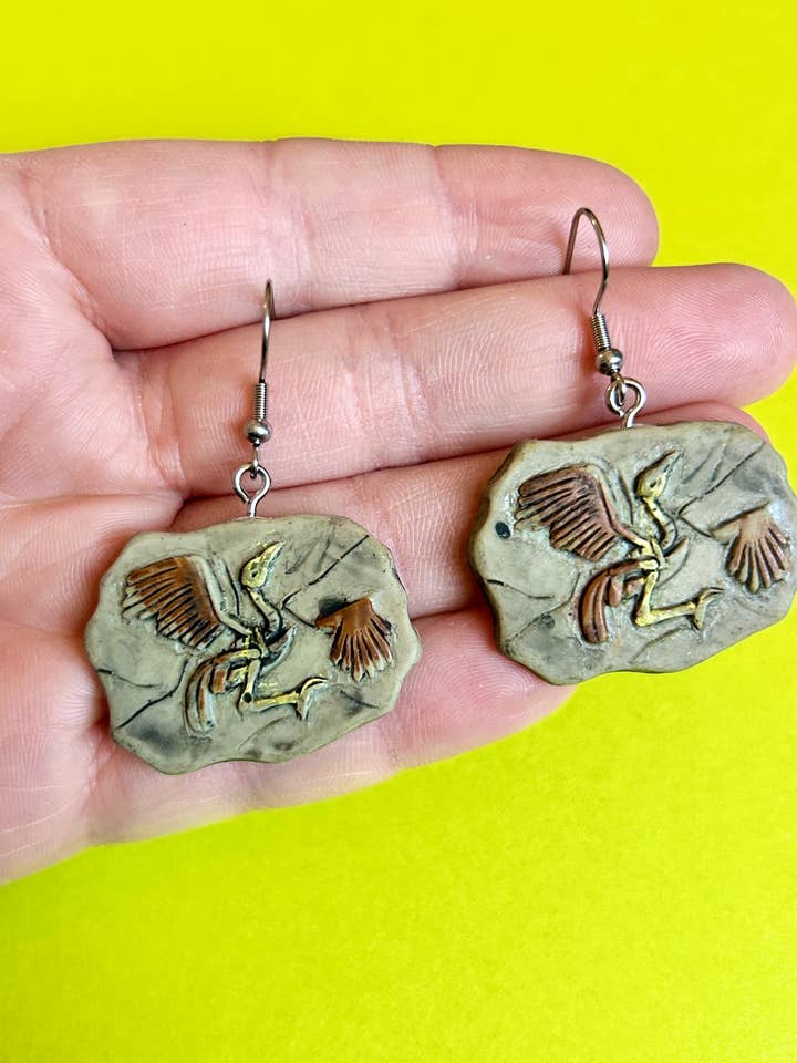 Orecchini Fossili Orecchini Animali Orecchini Stravaganti Idea Regalo per la vendita all'ingrosso da parte di Alien Bratz