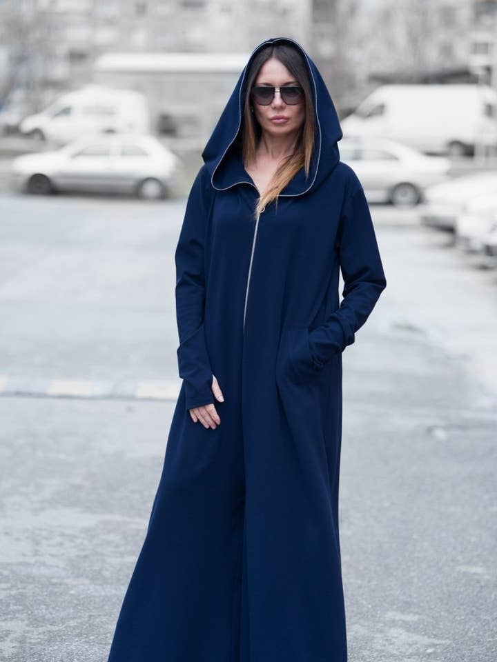 Cotton Hooded Jumpsuit EVIAN for wholesale by EUG fashion