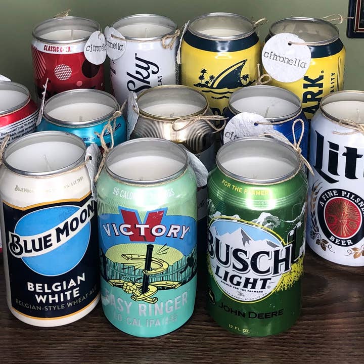 Mason Jar Designs - Wholesale Jar/Filled Candle - Citronella beer can candles0