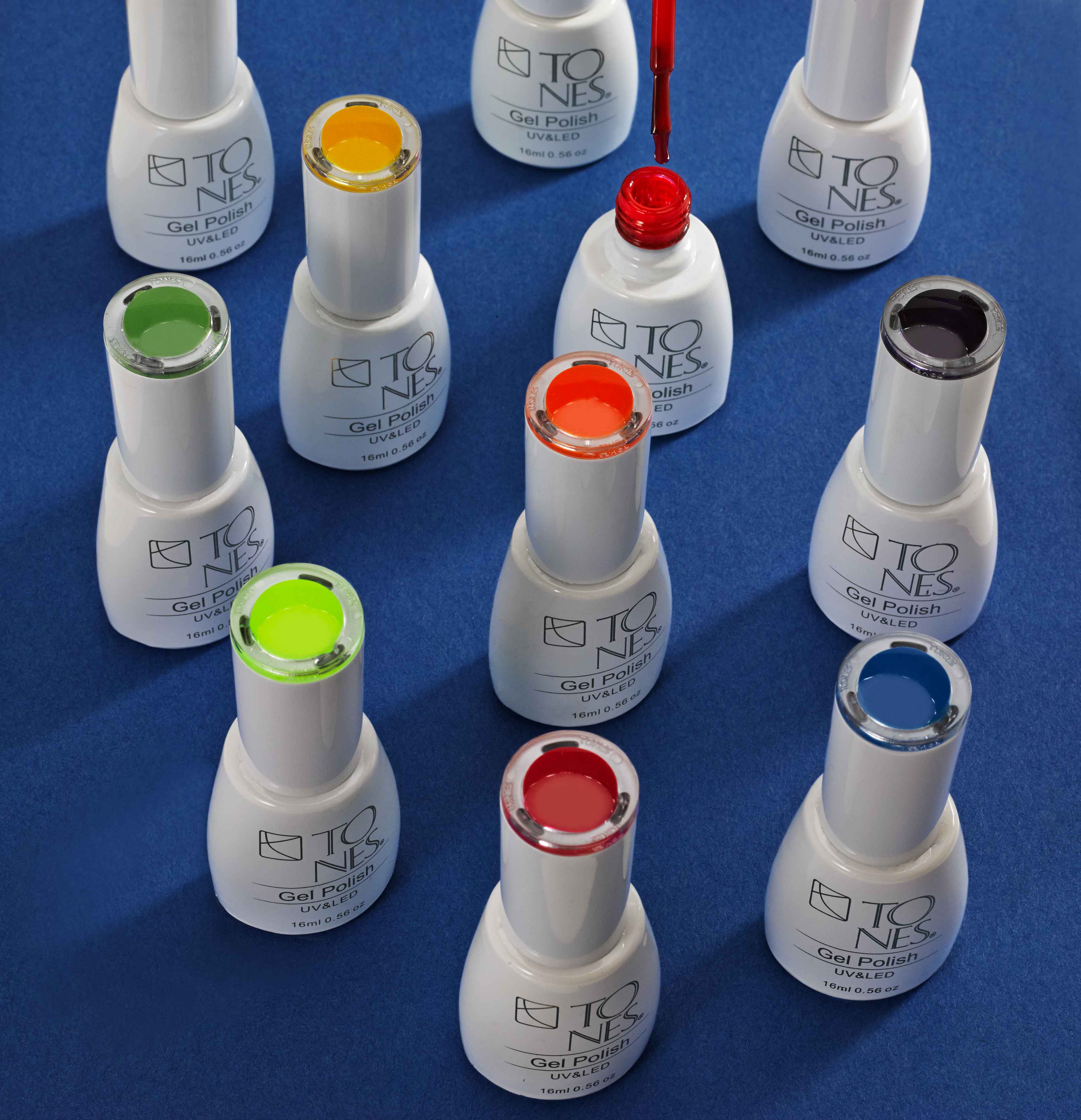 Tones Acrylics | Gels | Nail Art | Nail Tools & Accessories - Vente Assortiment de vernis à ongles - Collection Vernis Gel Néon (8 x 16 ml)2