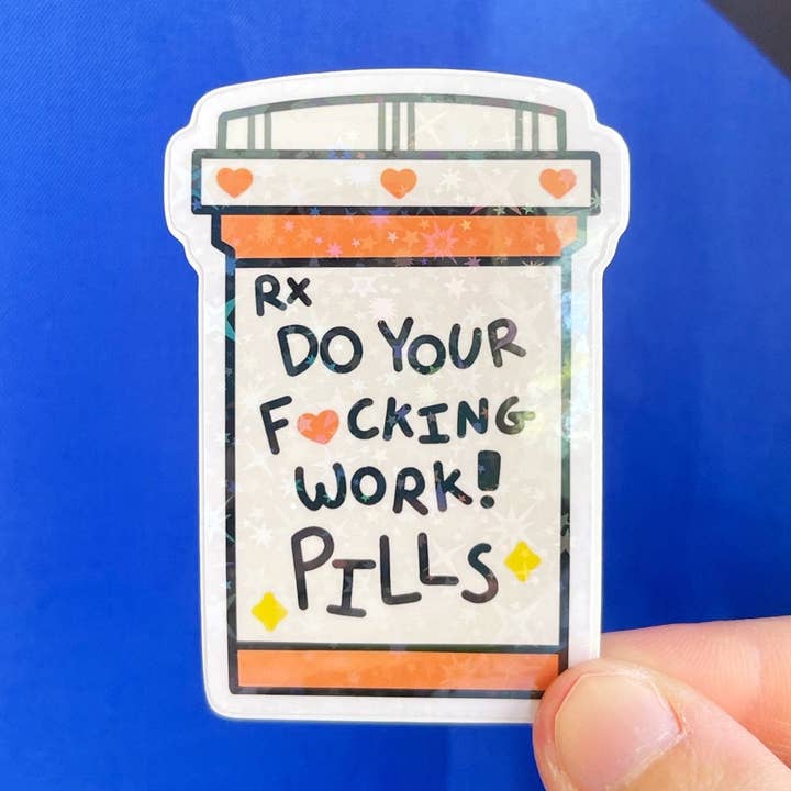 Do Your Work Pills for wholesale by Cool Art Corner