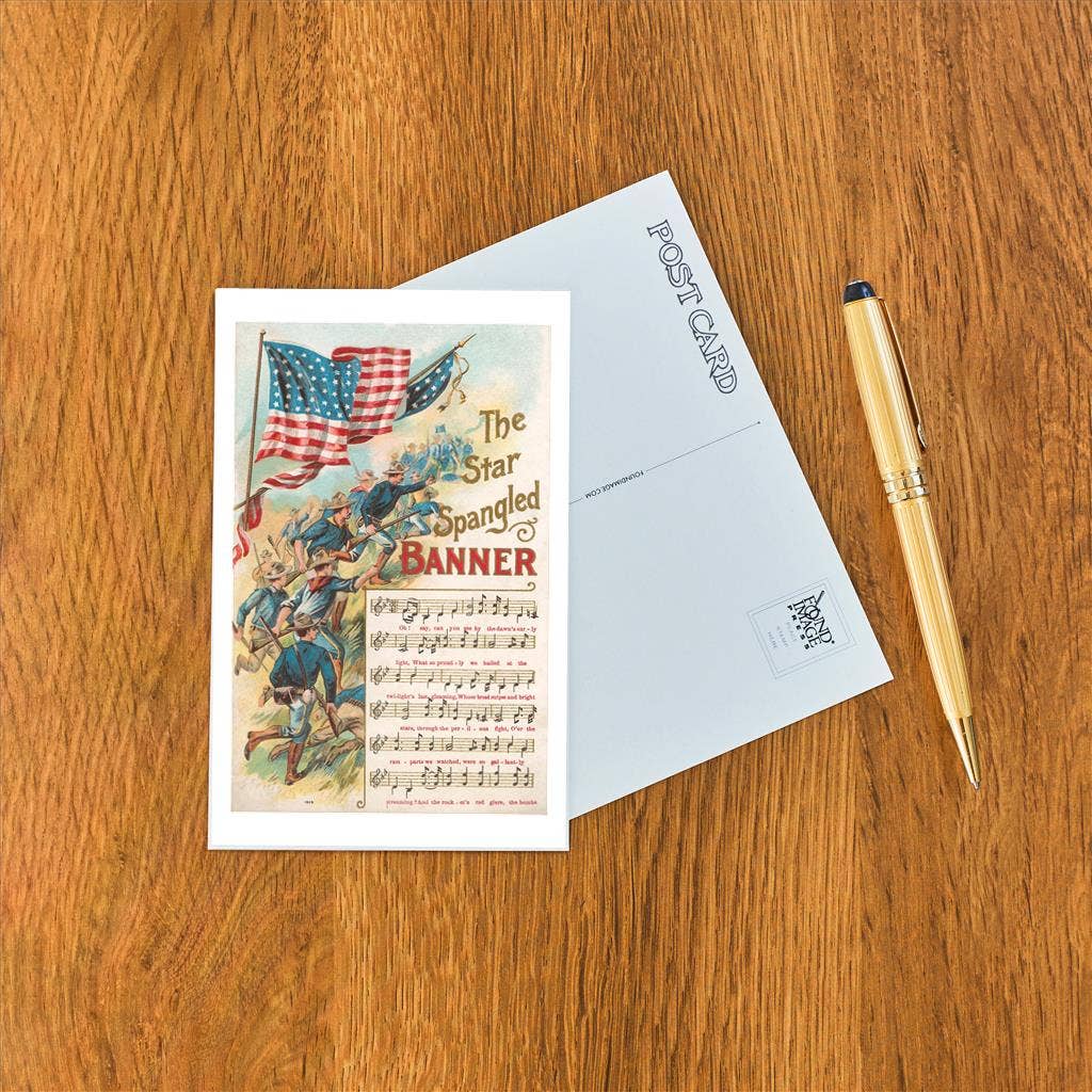 Found Image Press - Wholesale Postcard - Postcard PT-32 Music to Star Spangled Banner1