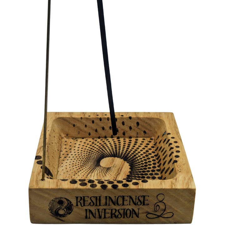 ResilScents WholeSale - Wholesale Incense holder - Inversion Ash Catcher – Crafted Wood & Brass Incense Stand13