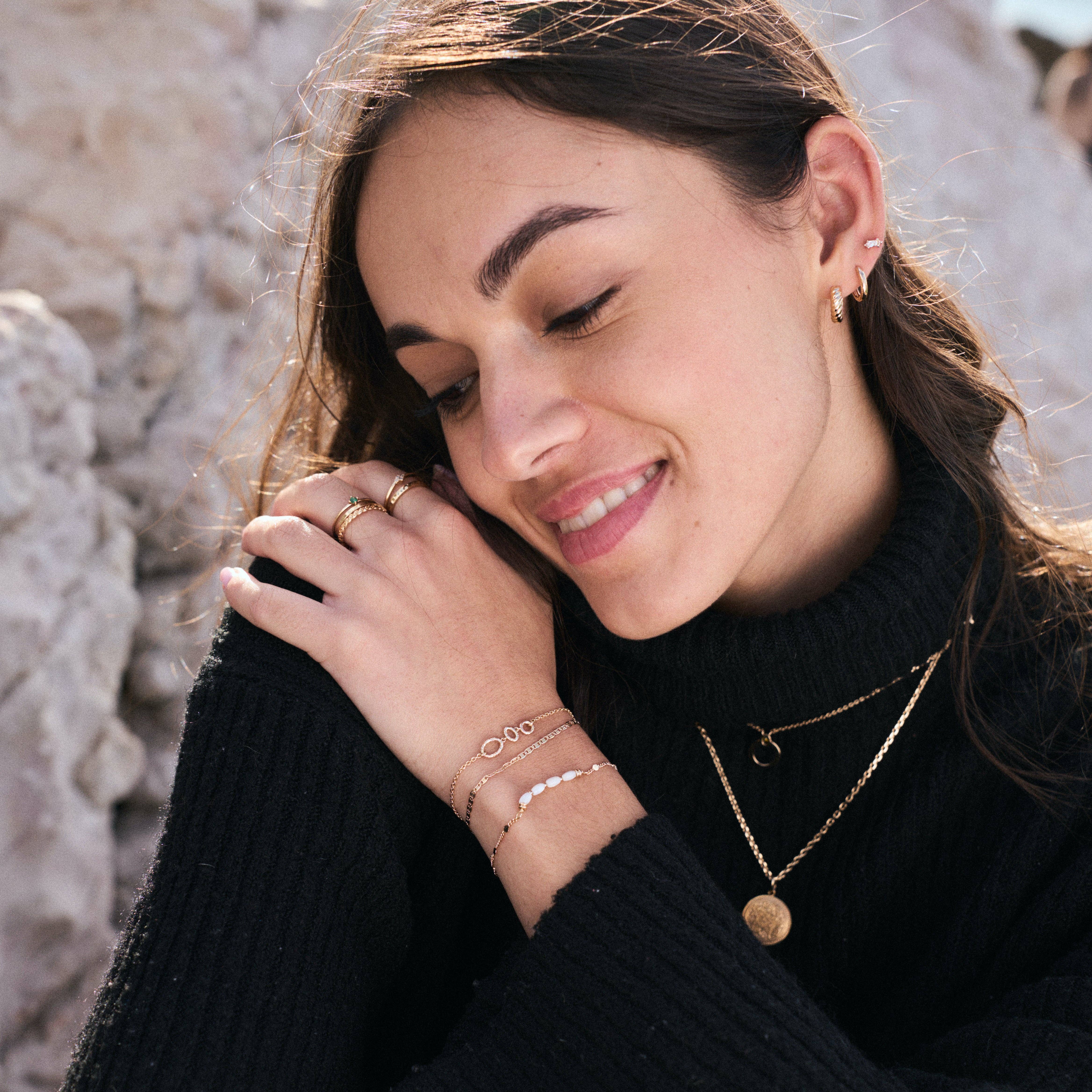 Meora Paris - Wholesale Beaded Bracelet - Anna bracelet 18k gold plated3