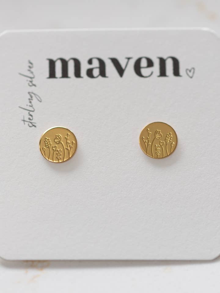 Boucles d'oreilles « Meadow » pour la vente par Maven