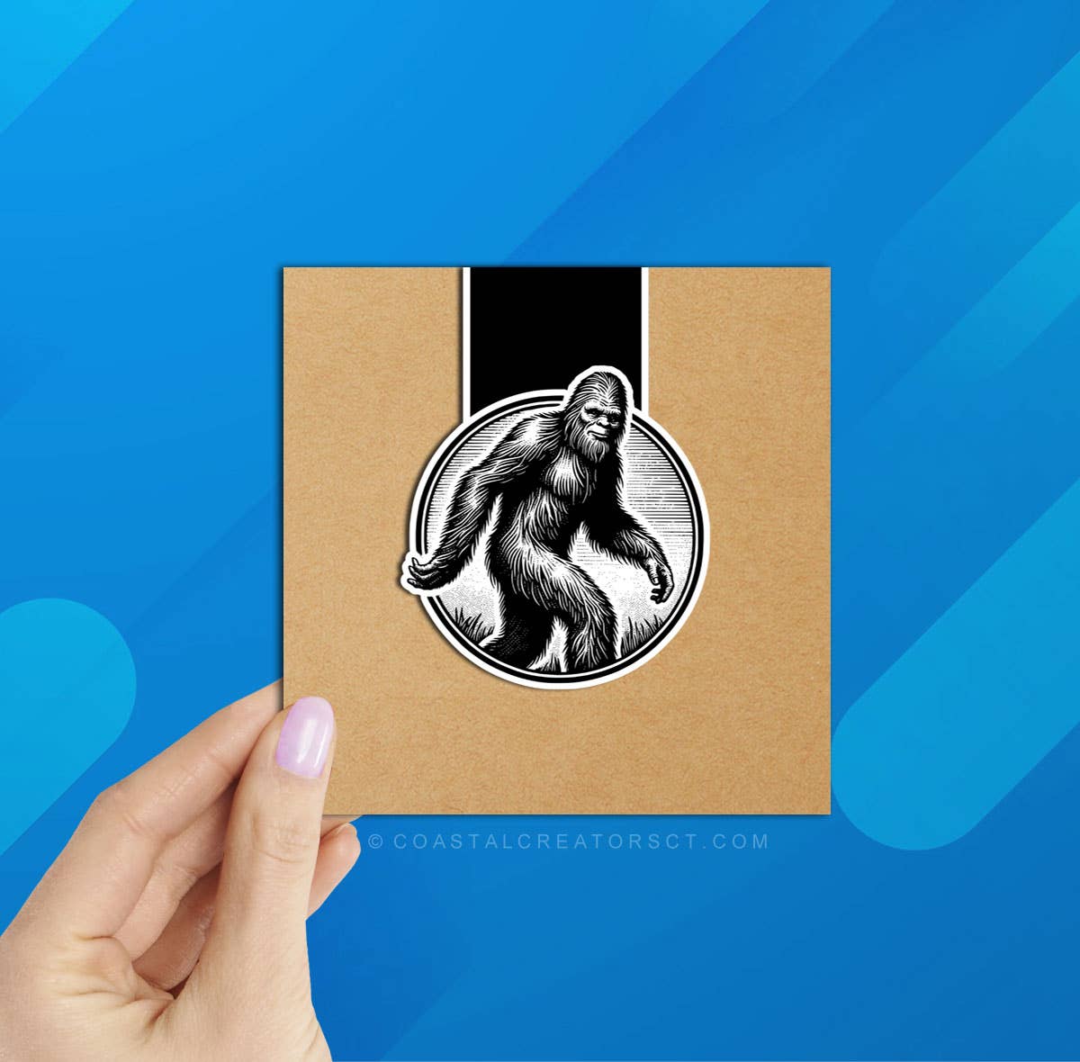 Coastal Creators of Connecticut - Wholesale Bookmark - Bigfoot Sasquatch Reversible Magnetic Bookmark (Packaged)1