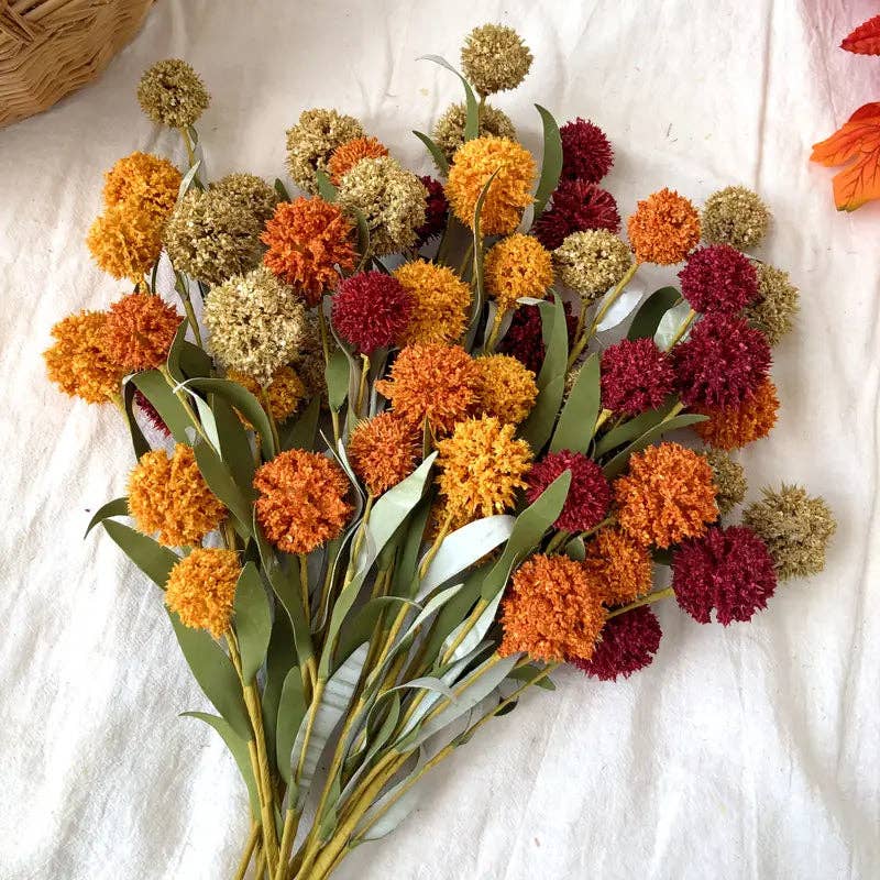 Huis Van Merken – wholesale Konstgjorda blommor – Konstgjorda hortensiablommor - Höstdekoration, DIY-hantverk (5-pack)2