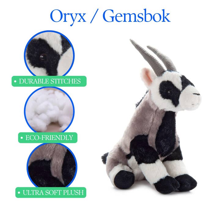 The Petting Zoo - Vente Peluche – enfant et bébé - Oryx / Gemsbok Wild Onez de 12" (34 cm) Faune sauvage2