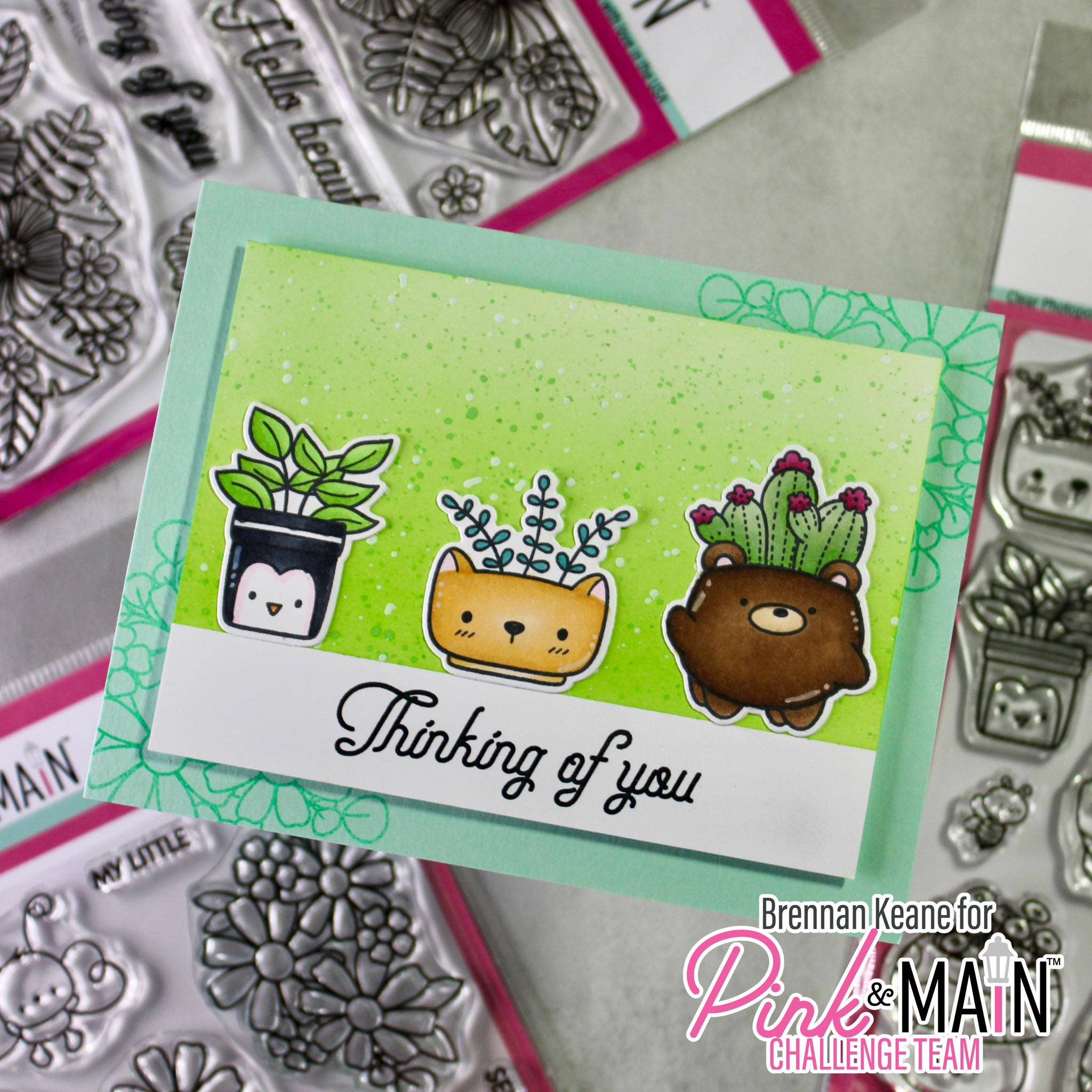 Pink and Main - Wholesale Rubber/Decorative Stamp - My Little Love Bug2