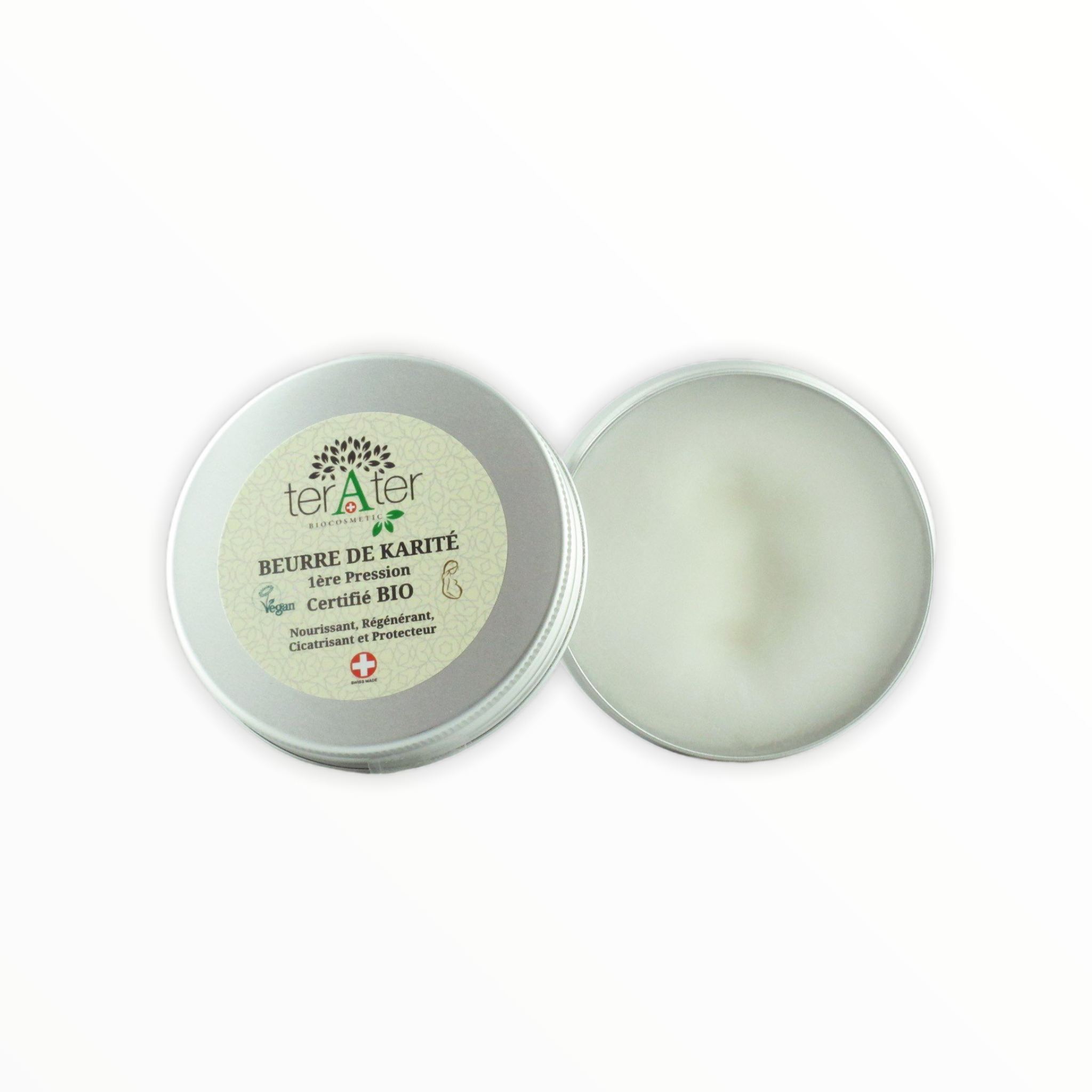 terAter Biocosmetics – wholesale Kroppsbalsam/Smör – Ekologiskt rå sheasmör för ansikte, kropp och hår1