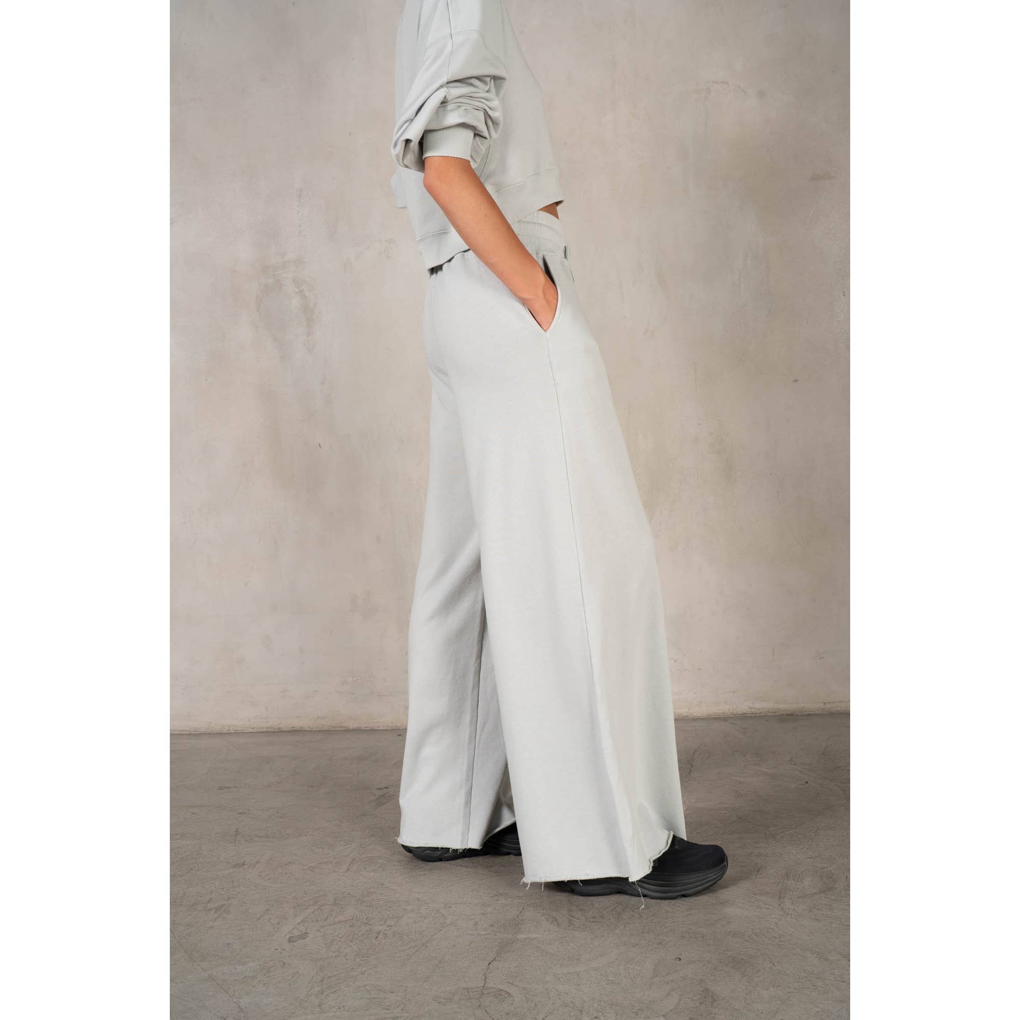 lalamia - Wholesale Pants - Women's - Matching Rib Wide Oversize Sweatpants40