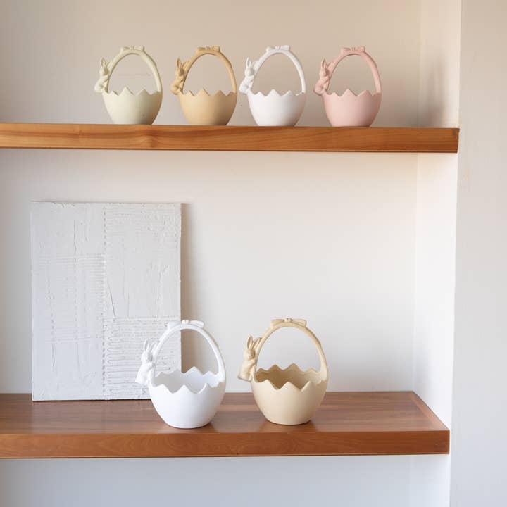 Ondas e Planaltos Lda – wholesale Basket – Ceramic Easter basket