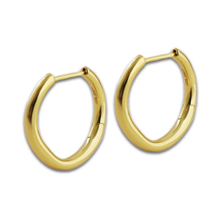 Junk Jewels Ltd - Wholesale Hoop Earrings - Wobbly Classic Large Hoop Earrings