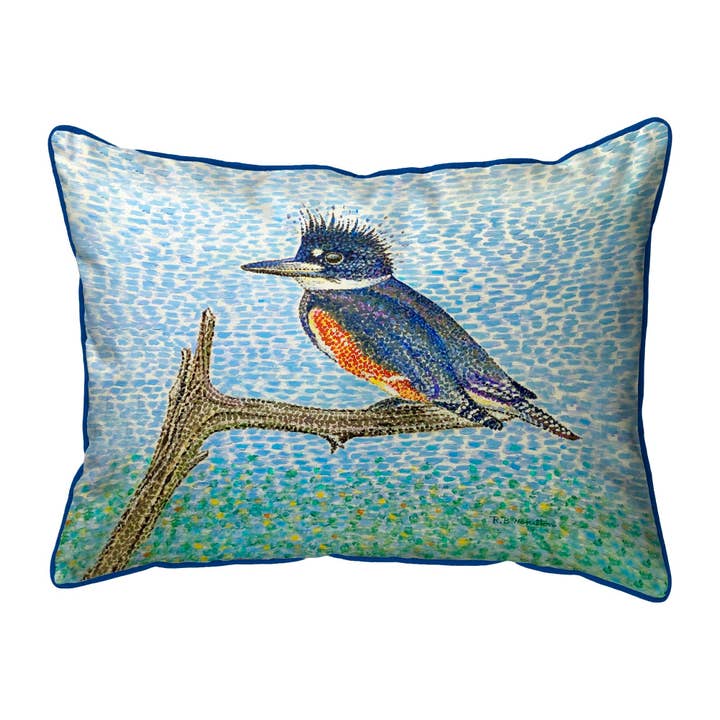 Isfugl med ledning pude for engroshandel hos Betsy Drake Interiors