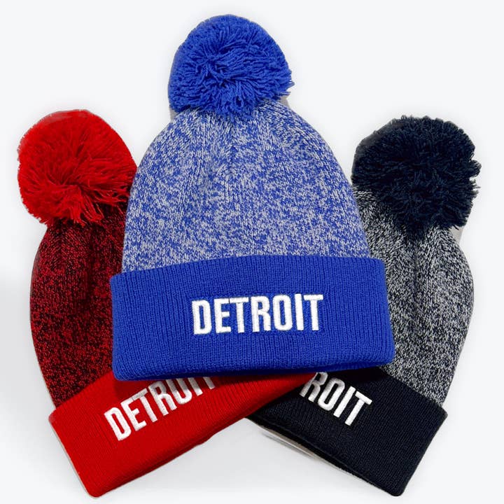 Detroit Halftime Beanie for wholesale by Live Love Michigan
