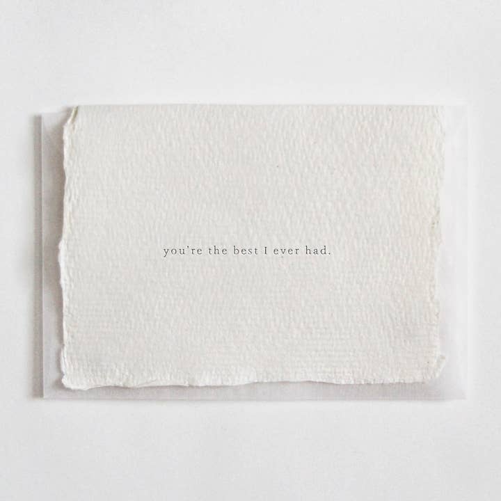 Mini tarjeta «Eres el mejor que he tenido» para venta al por mayor de Belinda Love Lee Paperie