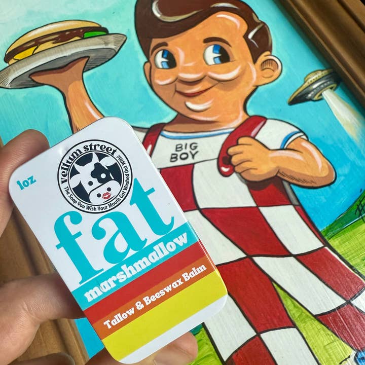 fat marshmallow 1 oz TALLOW & BEESWAX BALM for wholesale by Vellum Street