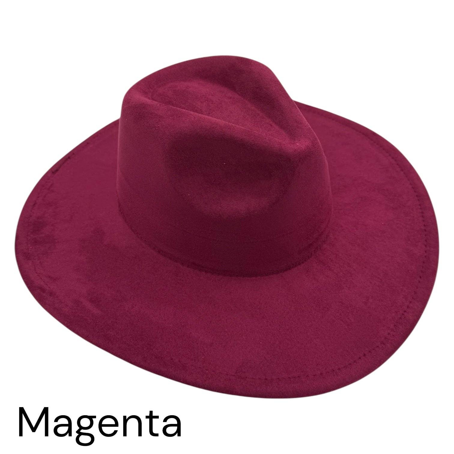 KW Laser Supplies - Wholesale Fedora - Women's - Vegan Suede Wide Brim Hats17