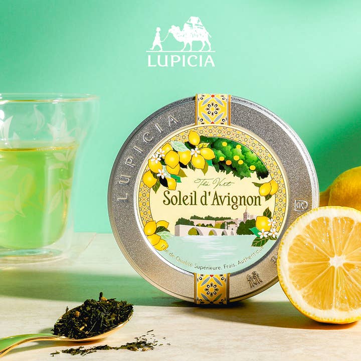 SOLEIL D'AVIGNON - 50 g Dose - Japanischer grüner Tee für den Großhandel von LUPICIA