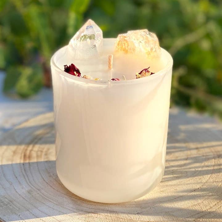 Citrine Infused Container Candles for wholesale by Just a Little Love Pty Ltd