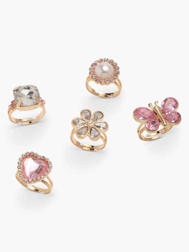 Heartfelt Sparkle Ring Set for wholesale by Super Smalls