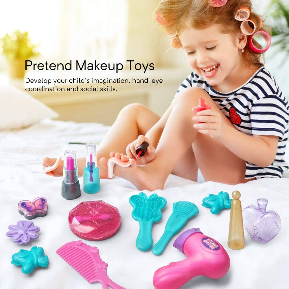 Toyventures - Wholesale Toy Set - Kids - Kids Beauty Girl Pretend Make up Style Princess Hair Vanity9