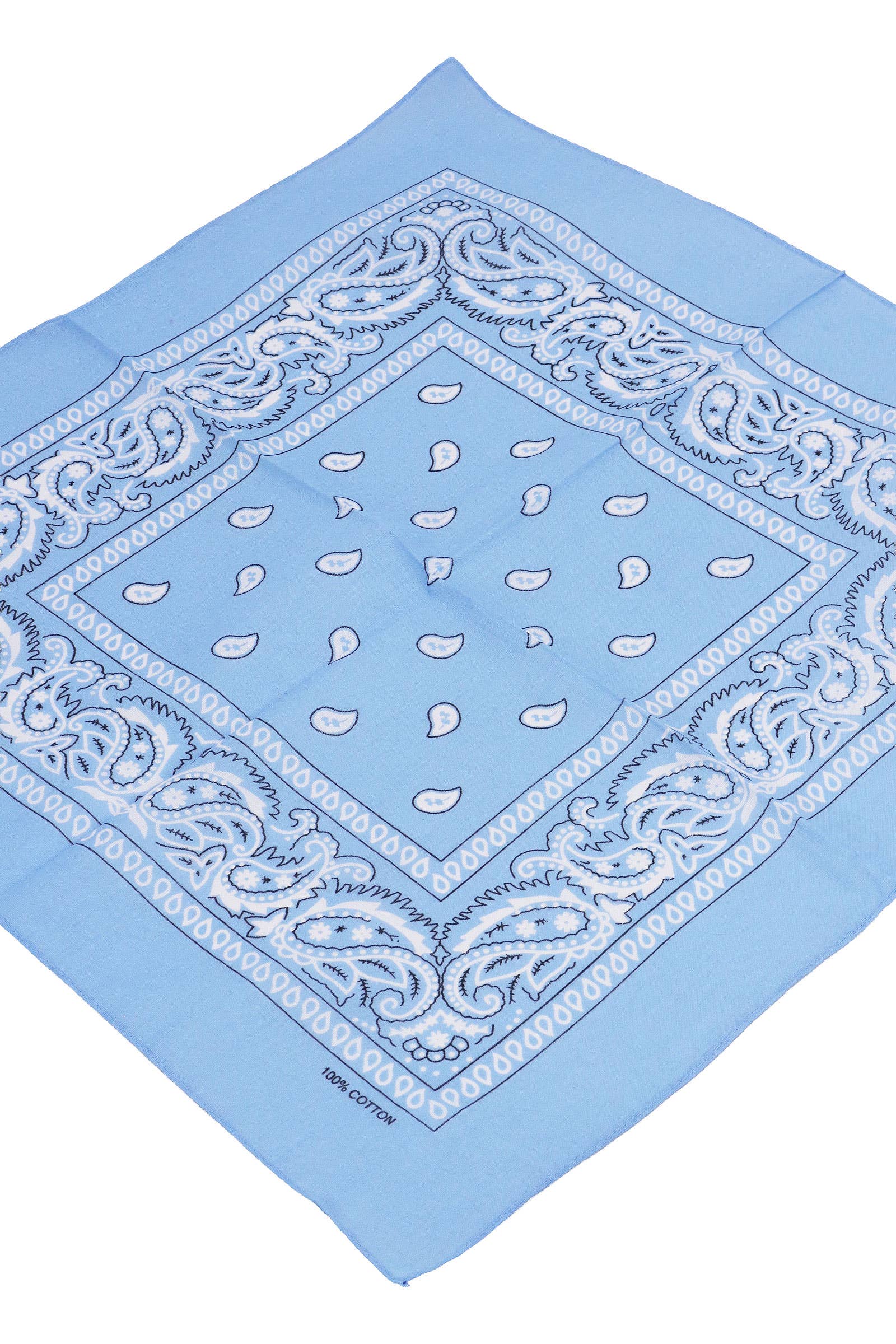 Cap Zone – Engroshandel Bandana - Dame – Klassisk firkantet bandana i bomuld med paisleyprint46