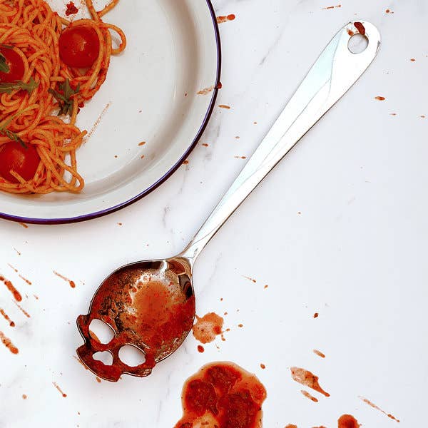 Skull Serving Spoon for wholesale by SUCK UK Ltd - USA