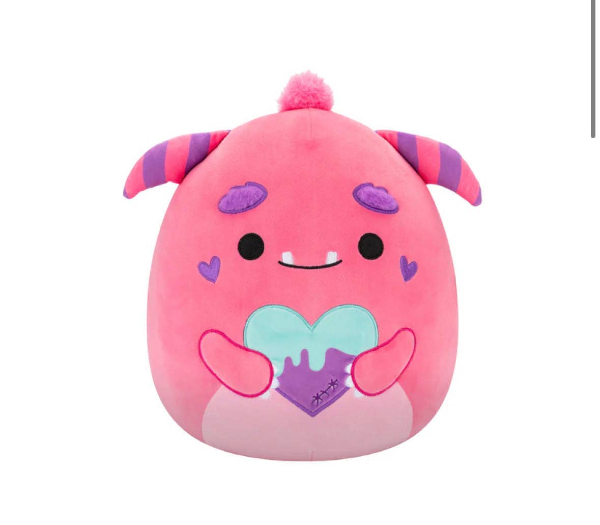 Authentic Street Signs - Wholesale Stuffed/Plush Toy - Kids & Baby - Squishmallow Valentine Plush Toy 8" Mont Monster with Heart0