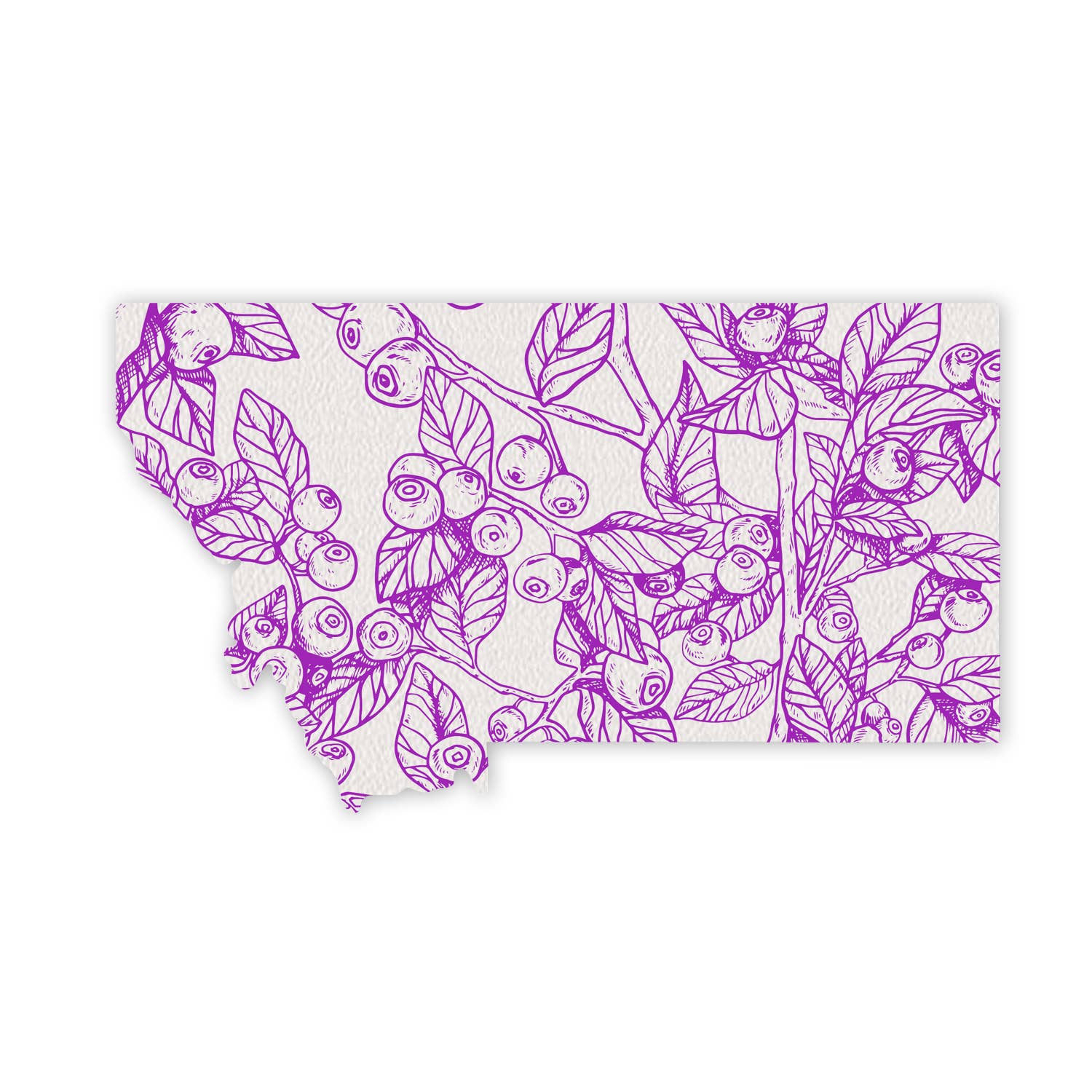 Corvidae drawings & designs - Wholesale Dishcloth - Montana Shaped Swedish Dishcloth - Purple Huckleberry1