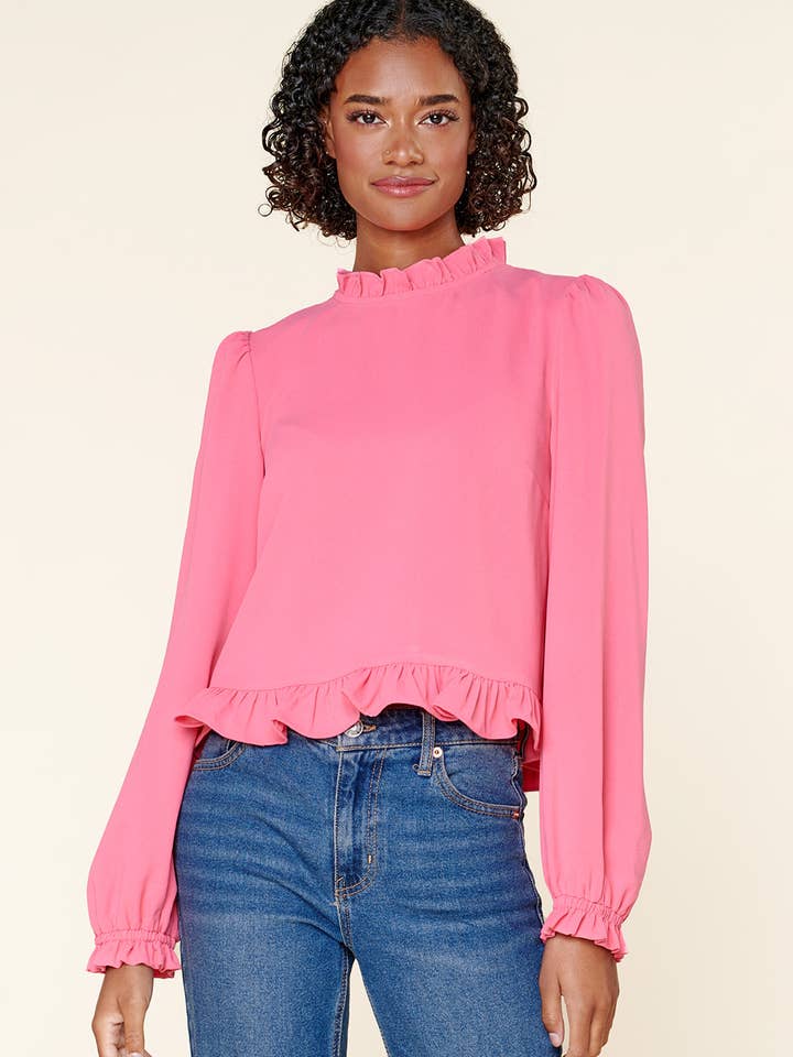 Sugarlips - Wholesale Blouse - Women's - Into You Ruffle Top6