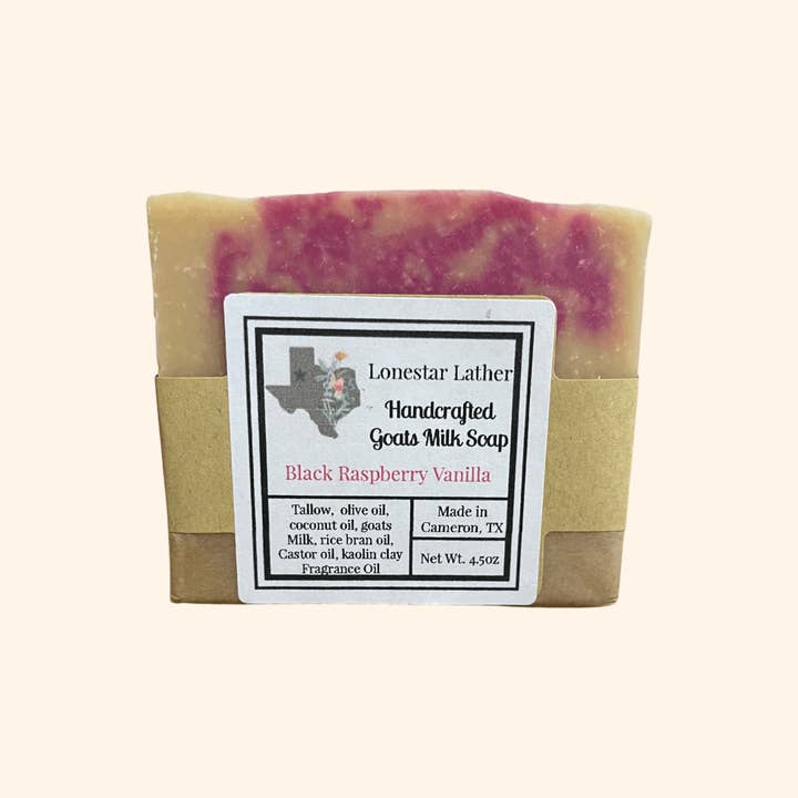 Black Raspberry Vanilla - Goat Milk & Tallow Soap for wholesale by Lonestar Lather