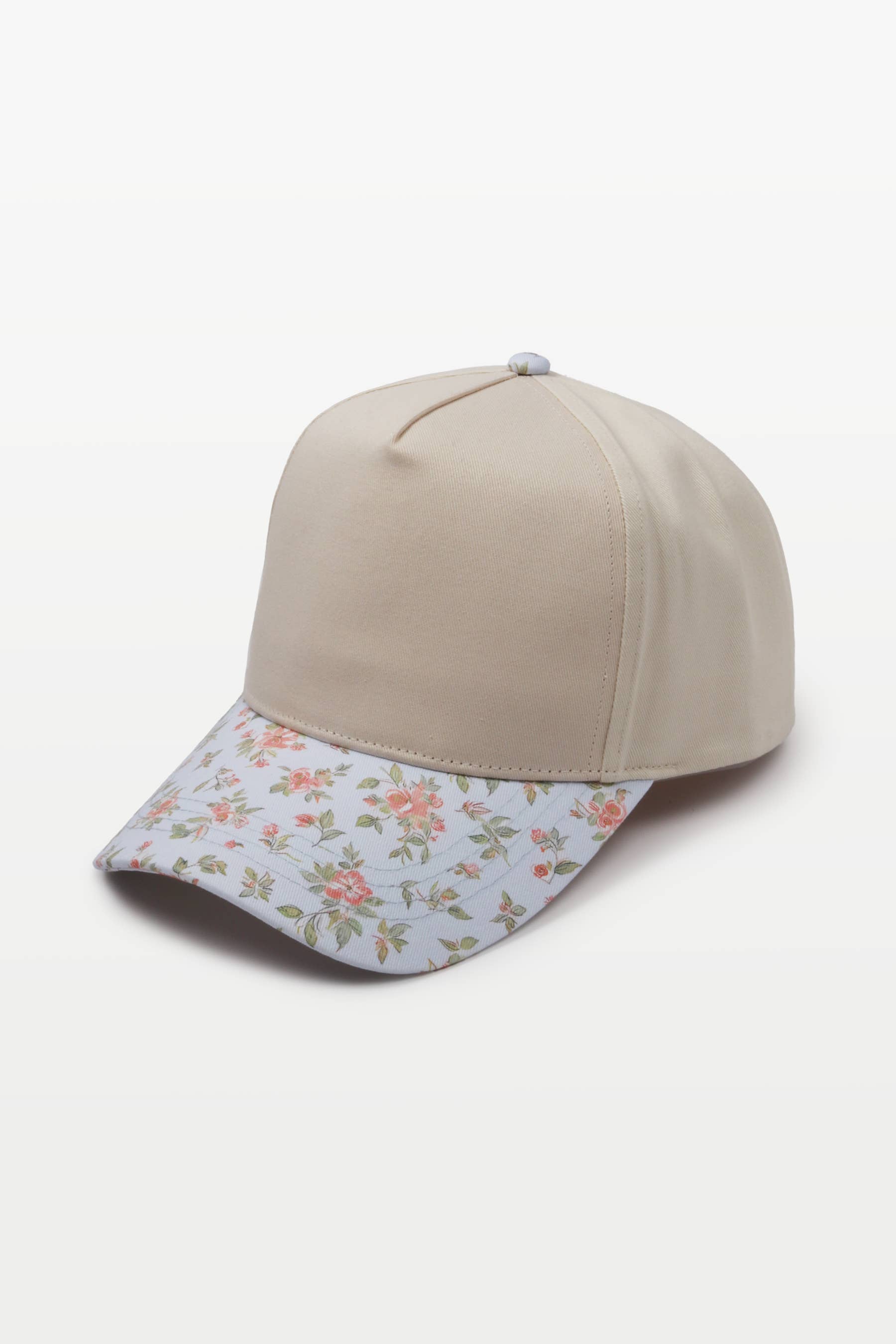 David And Young - Wholesale Baseball Cap - Women's - FLORAL PRINT BRIM Two Tone Baseball Cap6