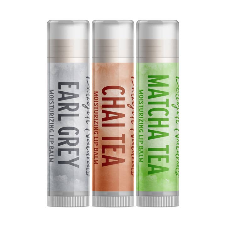 Cuppa Tea Lip Balm Set for wholesale by Delight Naturals