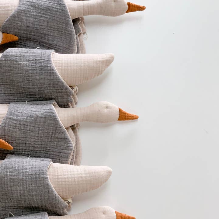 Monocrom - Wholesale Baby Mobile - Gray fabric bird6